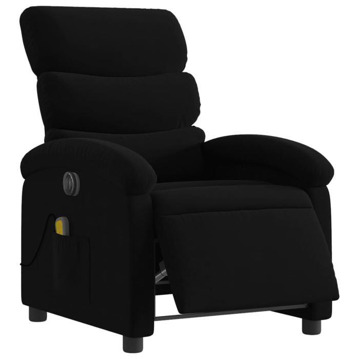VidaXL Electric Reclining Massage Armchair Black Fabric, Electric Massage Chair, Reclining Massage Chair, 3203968