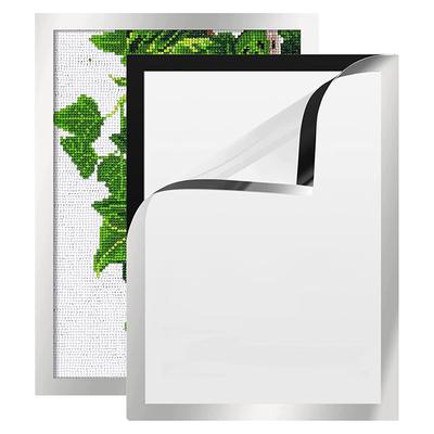 Magnetický fotorámeček 30x40CM Diamantový umělecký rámeček PVC Černá malba Obrázky Certifikáty Rámeček displeje Nástěnná dekorace pro domácí kancelář
