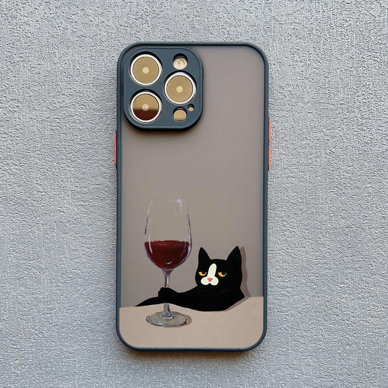 Funny Cat Daily Life Phone Case For iPhone 11 Case iPhone 12 14 Pro Max Mini 16 13 15 Pro Max 7 8 Plus XR XS X Shockproof Covers