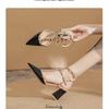 Summer Versatile Pointed Rivet Shoes Pointed Head Sandals Women Wear Fashionable and Comfortable Retro Women's Shoes