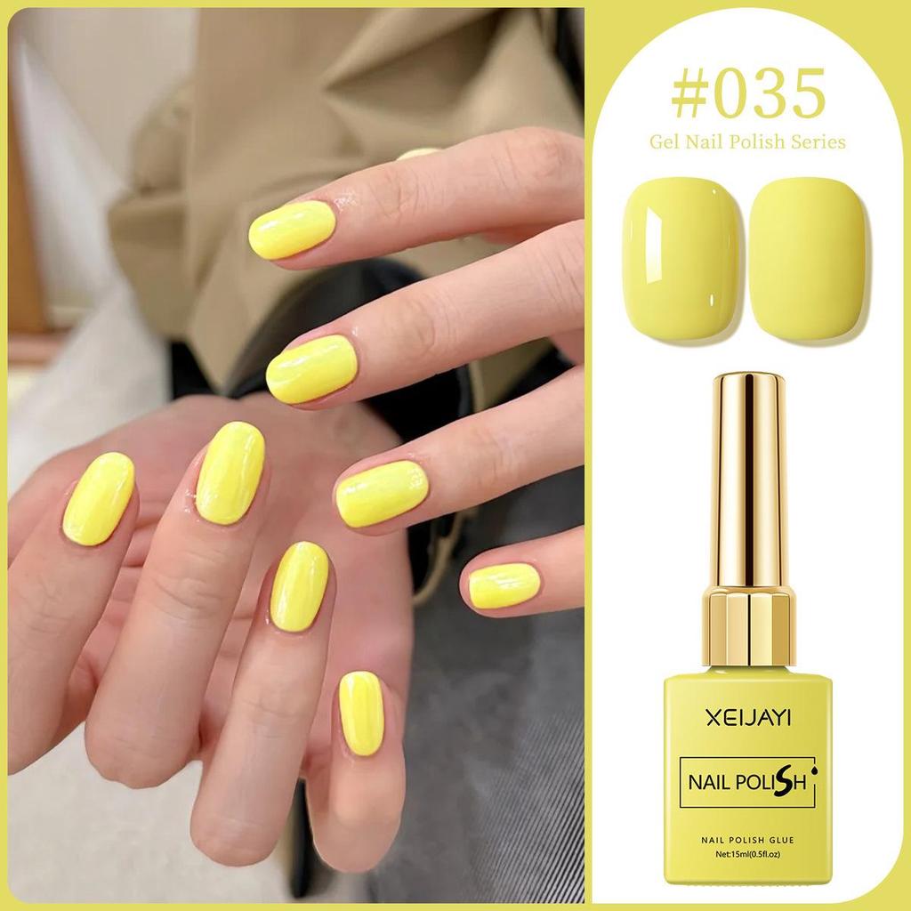 XEIJAYI 15ml Solid Color Nail Gel - 72 Color Options for Nail Art Salons