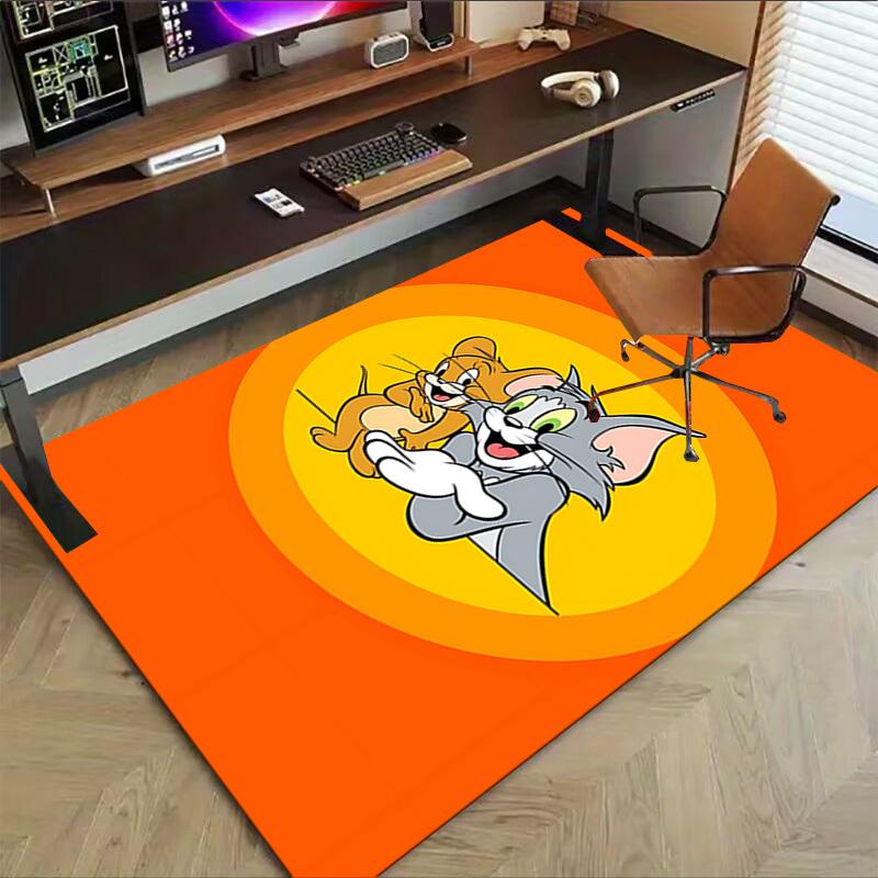 1pc Tom and Jerry Carpet, for Home & Office Decor, Desk Chair Carpet, Festive Gift,Conference Room CarpetL1225