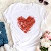 Women Graphic Tees Kawaii Printing Fashion White Cloth Casual 90S Creative Short Sleeve Tshirts Summer Basic Female Trend Style