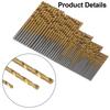 Set Of 50pcs HSS Quick Change Hex Shank Titanium Cobalt Coated Drill Bit 2020