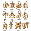 18K Gold Plated Stainless Steel Zodiac Pendant Necklace - European & American Fashion