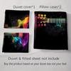 Vibrant guitar design. Bedding Duvet cover sets Duvet covers Pillowcases gifts (1 * Duvet Cover 2 * Pillowcases, without duvet insert)