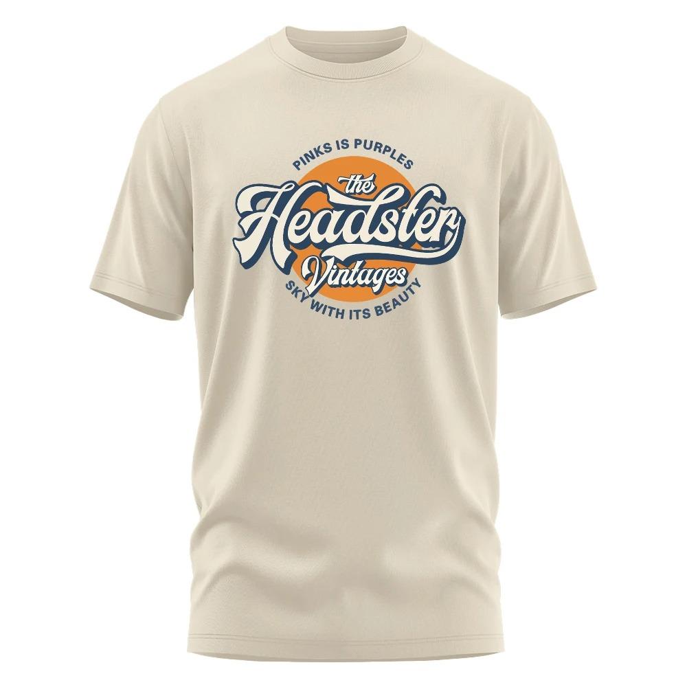 2024 New T-Shirt Old Shcool Vintage Printed Tees Men Clothes Fashion  T-Shirts Streetwear 100% Cotton Loose Tops Breathable Tee