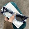 Triangle Cat's Eye Photochromic Myopia Glasses Women's INS Style Brand Design Popular Change Grey Minus Diopter Eyeglasses