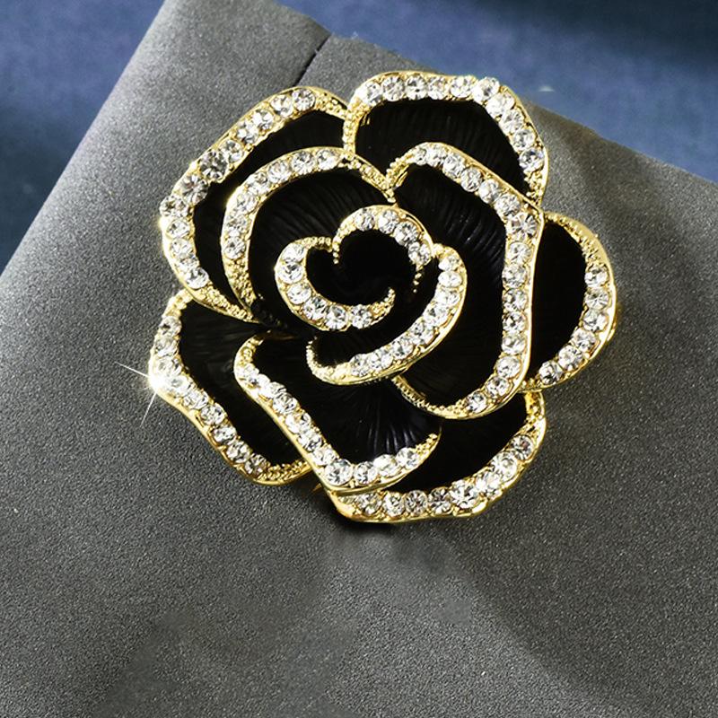 Camellia High-End Brooch Women S Jacket Suit Accessories Temperament Brooch Pin Versatile Decoration For Mother Gifts