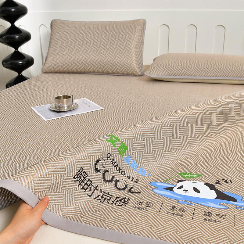600D Carbon Light Fibres Summer Mat for Bed Soft Comfortable Ice Silk Cooling Mat Can Naked Sleeping Cool Bed Pad Cooling Mat