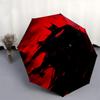 1pc Batman, Red_Sky Automatic Folding Umbrella - Compact 8-Rib Design, Durable Plastic & Iron1094L
