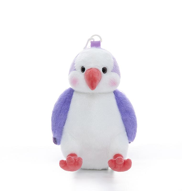 Sevimli Papağan Peluş Sırt Çantaları Simüle Kuş Peluş Bebek Çantası Kawaii Çocuk Omuz Çantası Moda Sırt Çantası Kadınlar İçin Hediyeler