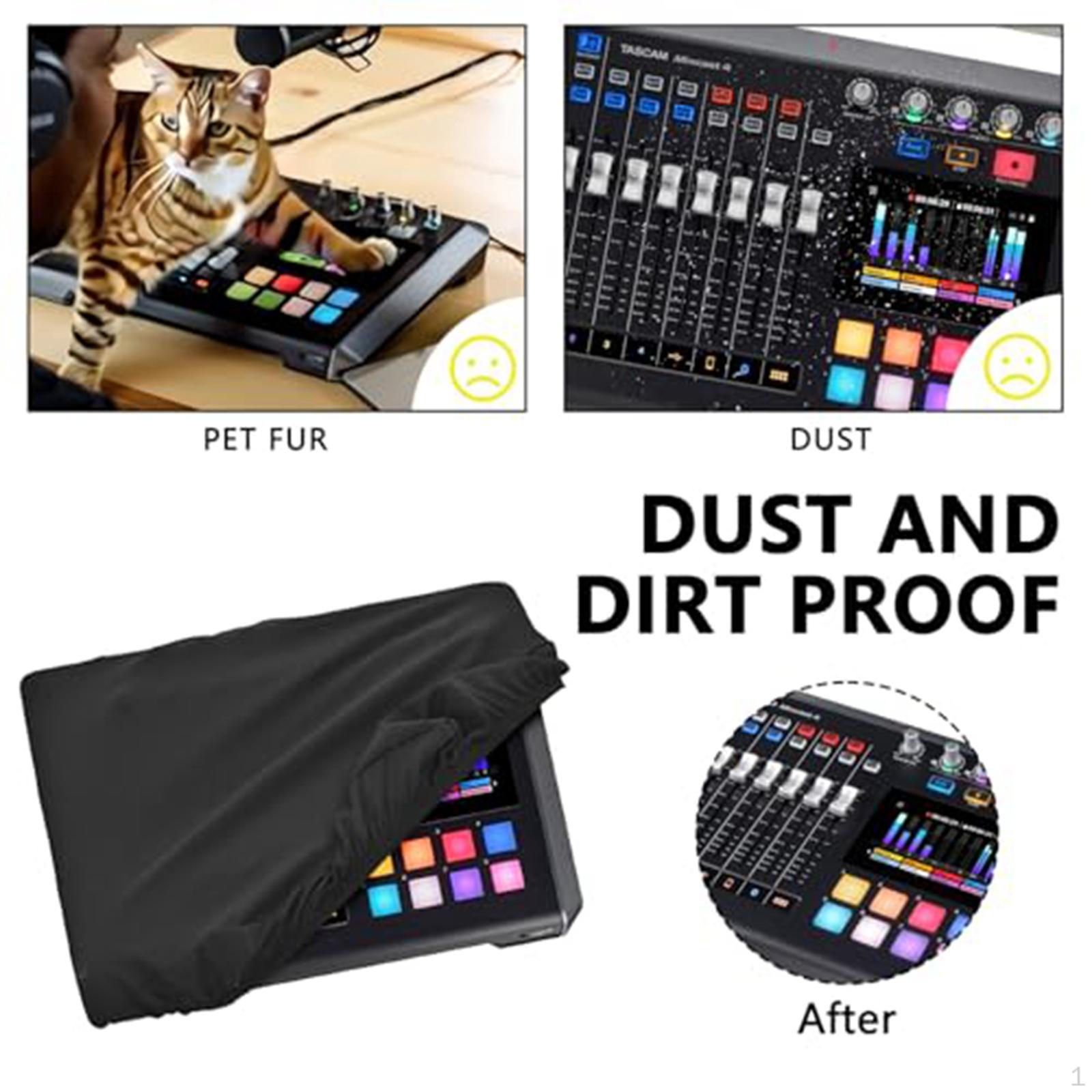

Mixer Dust Cover Audio Premium Soft Stretchable Dustproof for Home Recording Controller