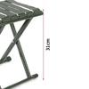 OEING Portable Flat Tube Folding Outdoor Stool
