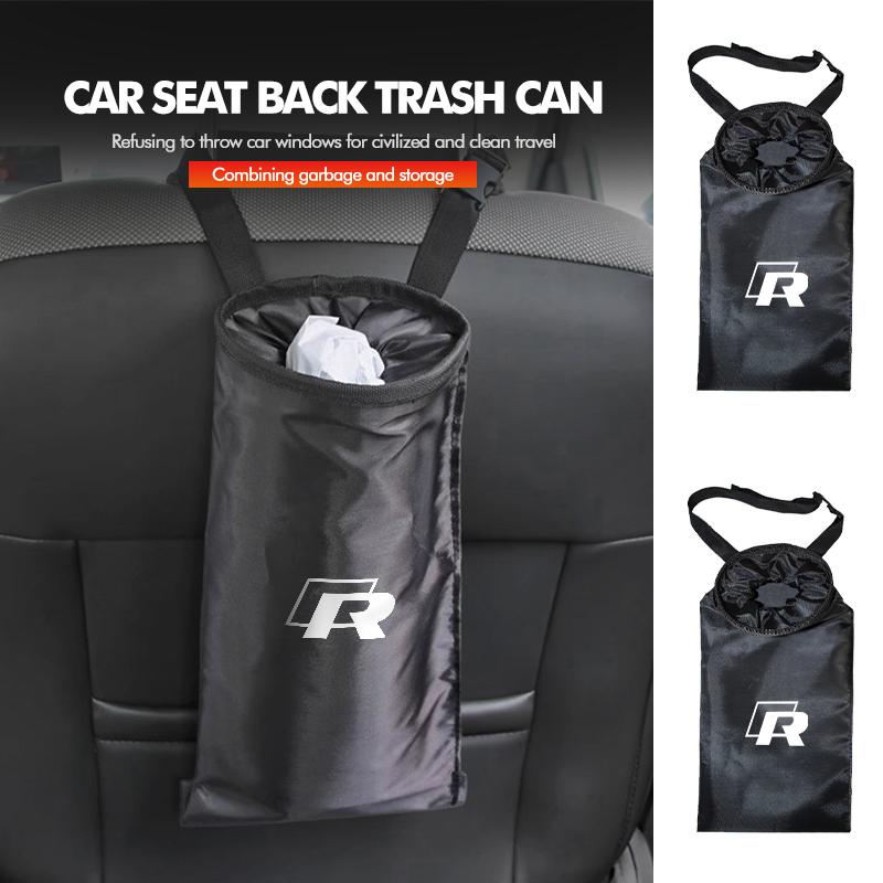 For Volkswagen VW Car Garbage Bag Seat Side Hanging Trash Can Dust Holder Case Golf Jetta Passat mk4 mk5 mk6 CC B5 B6 B7 Golf 4