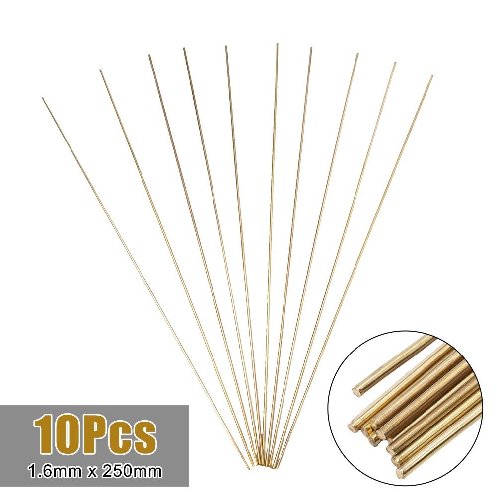 Brass Welding Rod 10PCS Brass HS221 Brazing Easy Golden