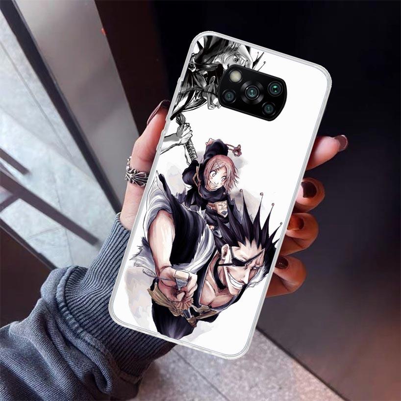 Zaraki Kenpachi Bleach Phone Case For Xiaomi Poco X7 X6 X5 Pro F7 Ultra Redmi 15C 15 13 13C 12 12C 10 10A 10C 9 9A 9C 9T Shell P