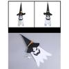 1PC Halloween Witch Hat Hanging Light Ghost Wizard Hat Shaped LED Ghost Lamp Battery Powered Hanging Flashing Witch