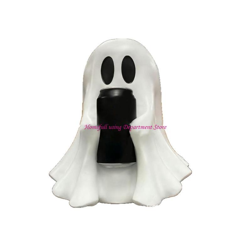 Haunting Theme Beverage Stand Interchangeable Can Holder Halloween Decoration Durable Plastic Safe For Family Gatherings