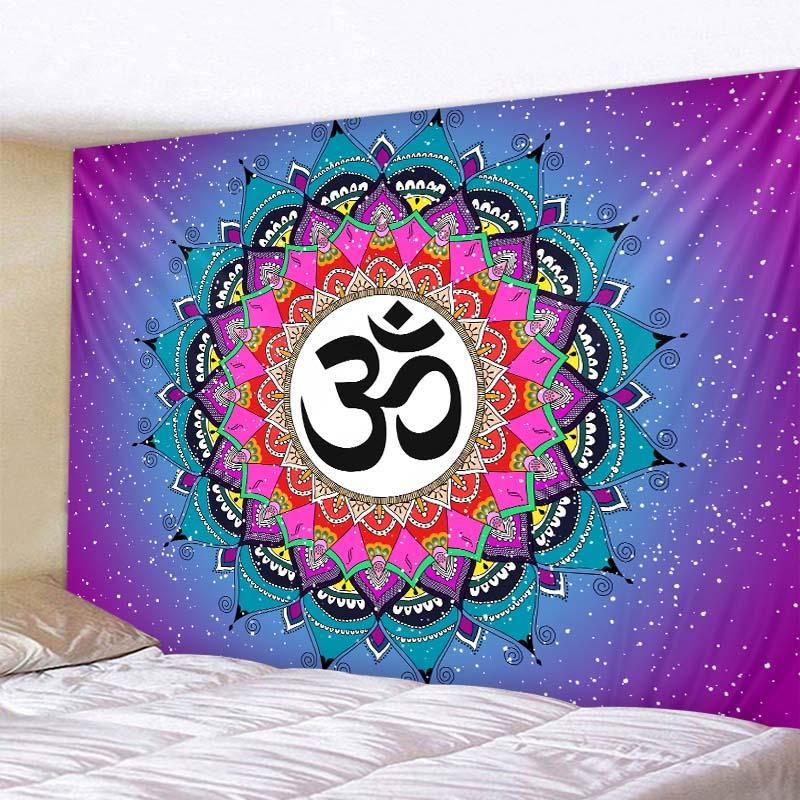 Indian mandala tapestry elephant wall hanging bohemian style decorative wall covering yoga mat aesthetics room decoration
