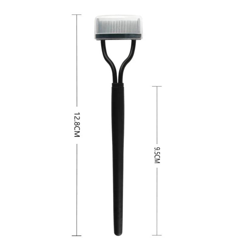 Separator de frumusețe pentru gene, perie portabilă pentru gene, pieptene, rimel, curl, gene, instrumente pentru pieptănarea genelor din oțel inoxidabil