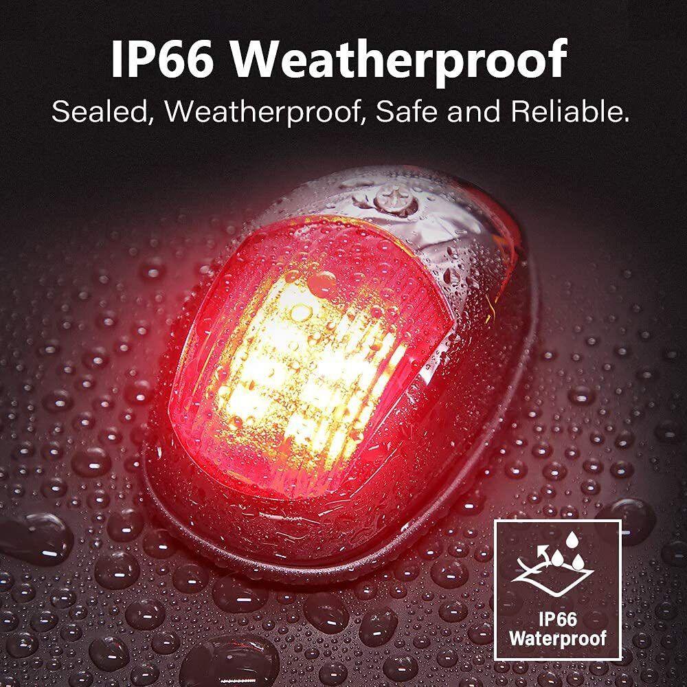 Yacht Marine Sailing Light 12V Red Green Sidelight Universal Navigation Signal Light