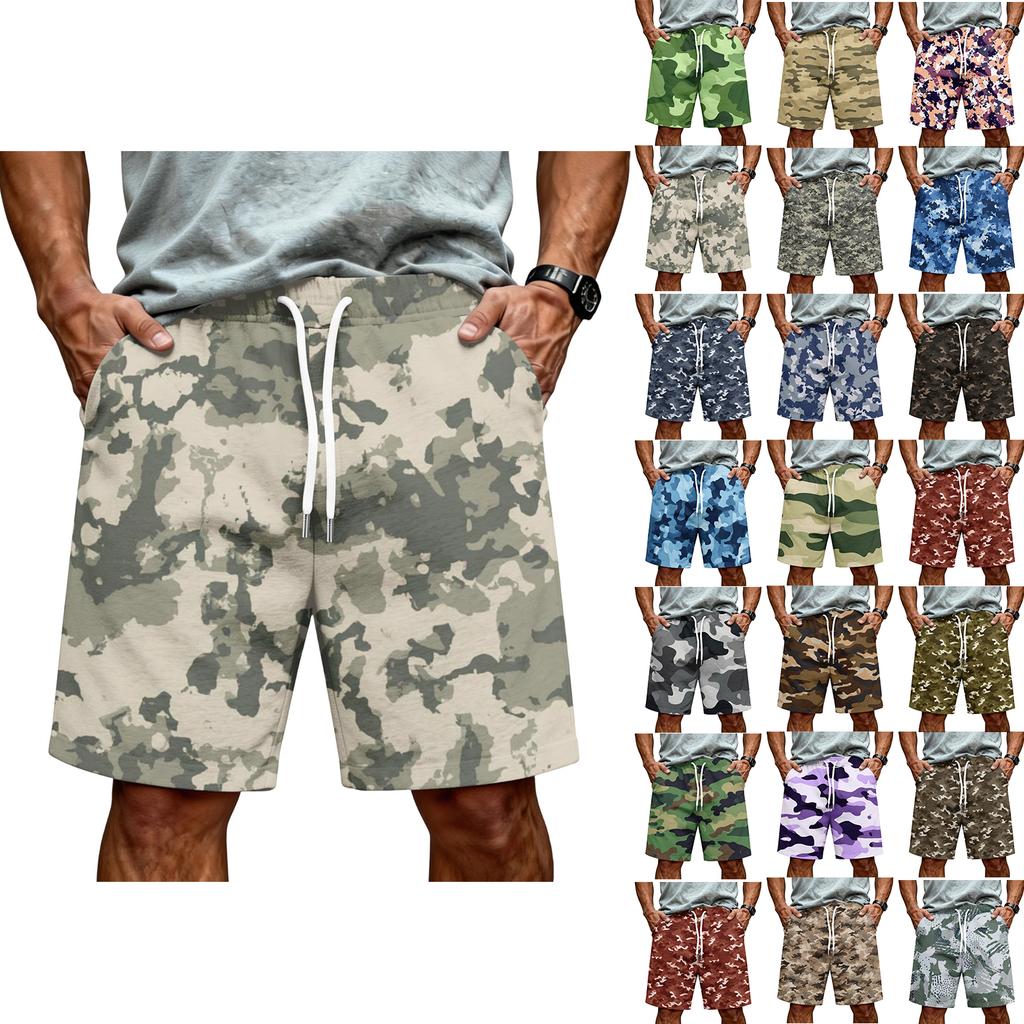 Men's Athletic Shorts with Elastic Drawstring Waist - Lightweight Summer Workout Shorts for Running, Gym, Training, and Sports