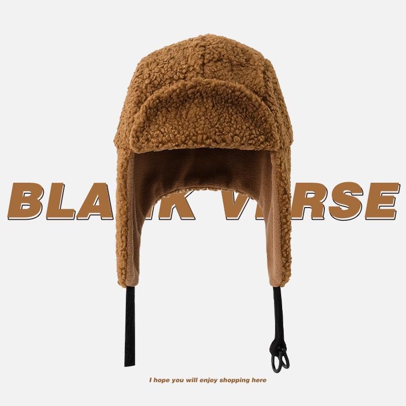 Autumn and Winter New Warm Ear Protection Hats Men's and Women's Fashion Retro Trend Fleece Plush Hat