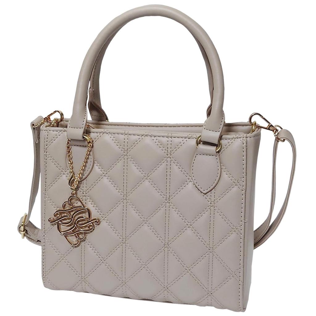 Crossmarberry Mini Tote Bag for Shoulder Faux Synthetic Beige Women, Small, Zippered, Bag, Cute, Stylish, Leather, Adult, Standing, Commuting, Casual,