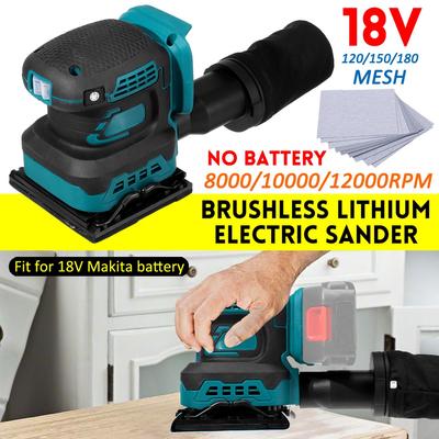 125mm Brushless Random Orbit Electric Sander Sandpaper Wood Grinder Polishing Machine Power Tools For Makita 18V Battery