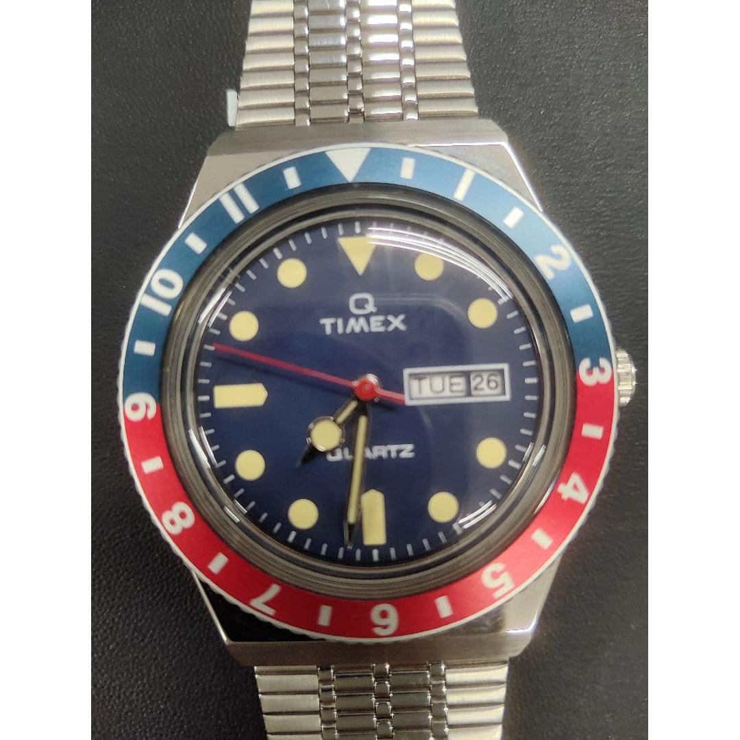 TIMEX Q Blue x Red Watch For those who like GMT Master etc.