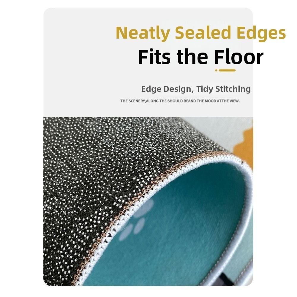 Boho Half Round Doormat Floral Pattern Floor Mat High Quality Welcome Rugs  Indoor Outdoor