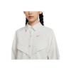 Nike Sportbekleidung Web Langarm Übergroßes V-Ausschnitt Design Shirt Damen Tops Segelweiß HM4627133