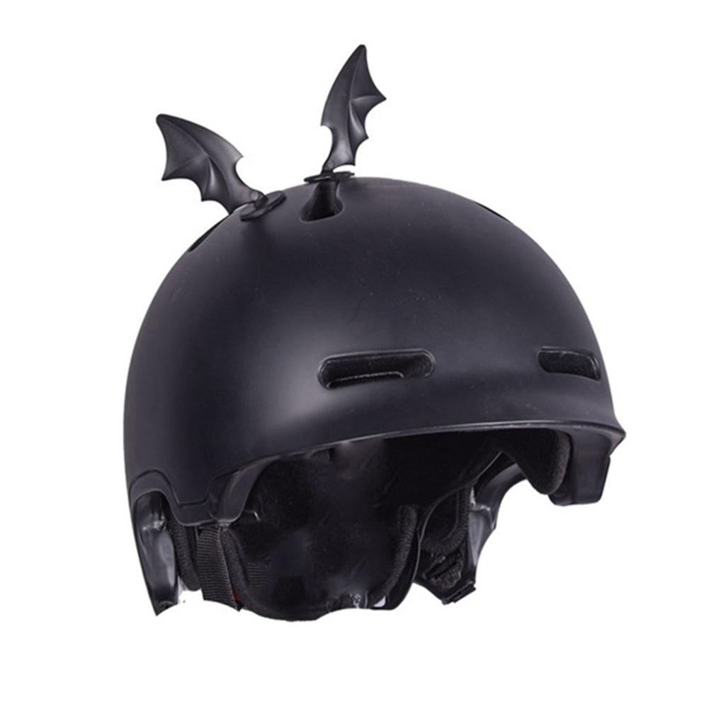 2Pcs Motorcycle Helmet Decoration Rubber Devil Horn Wings with Suction Cups Helmet Decor for Motorbike Headwear Accessories