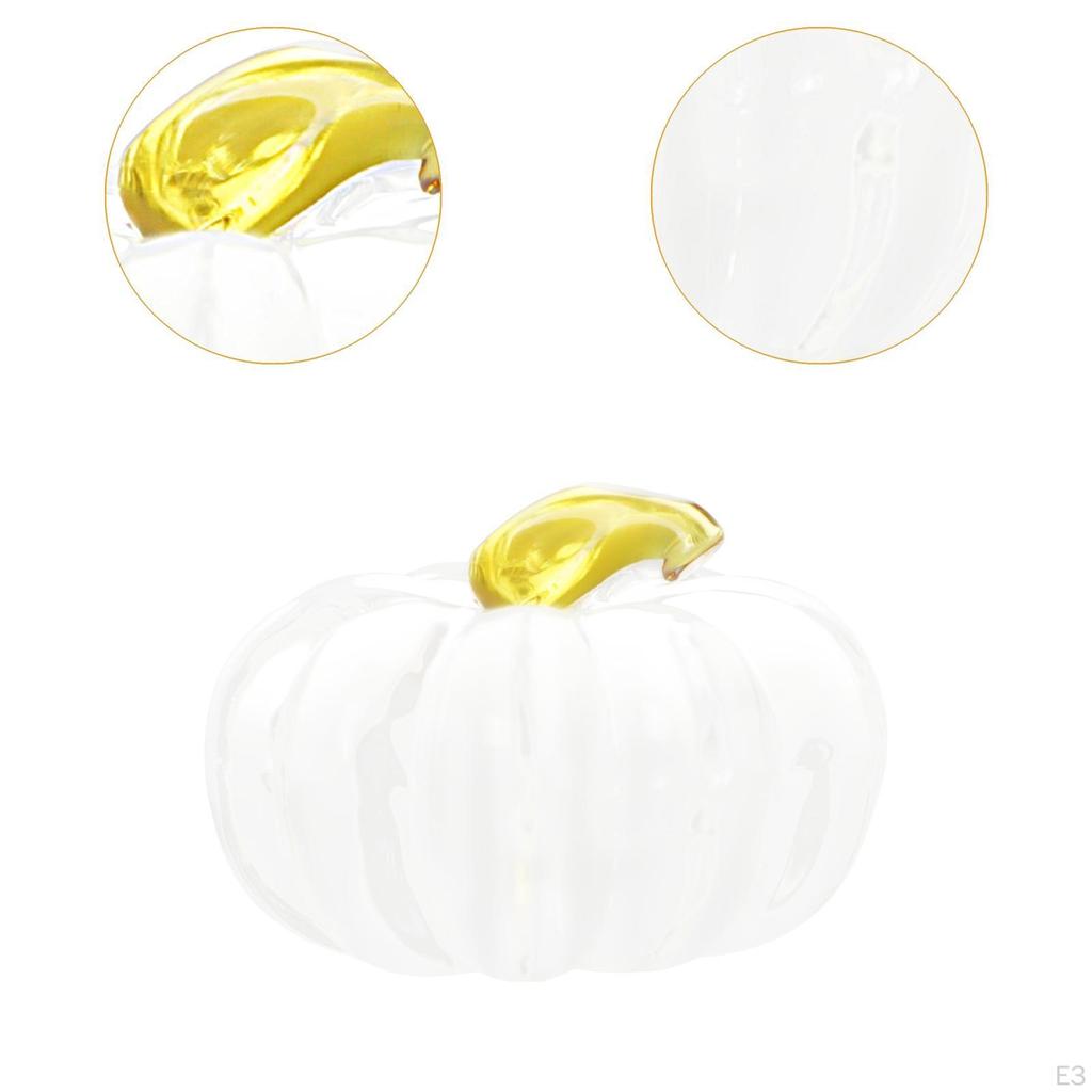 Clear Pumpkin Paperweight Decor Paper Weights Harvest Props Simulated Vegetable Decoration for