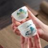Suet Jade White Porcelain Ice Seed Cup Jade Porcelain Single Cup Set Kung Fu Meditation Cup Master Cup Personal Tea Cup