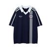 Summer Striped T-shirt, American Short-sleeve Collared Polo Sweatshirt