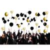 12inch 50pcs black and gold balloon set with confetti, suitable for weddings, birthdays, themed parties,  family gatherings