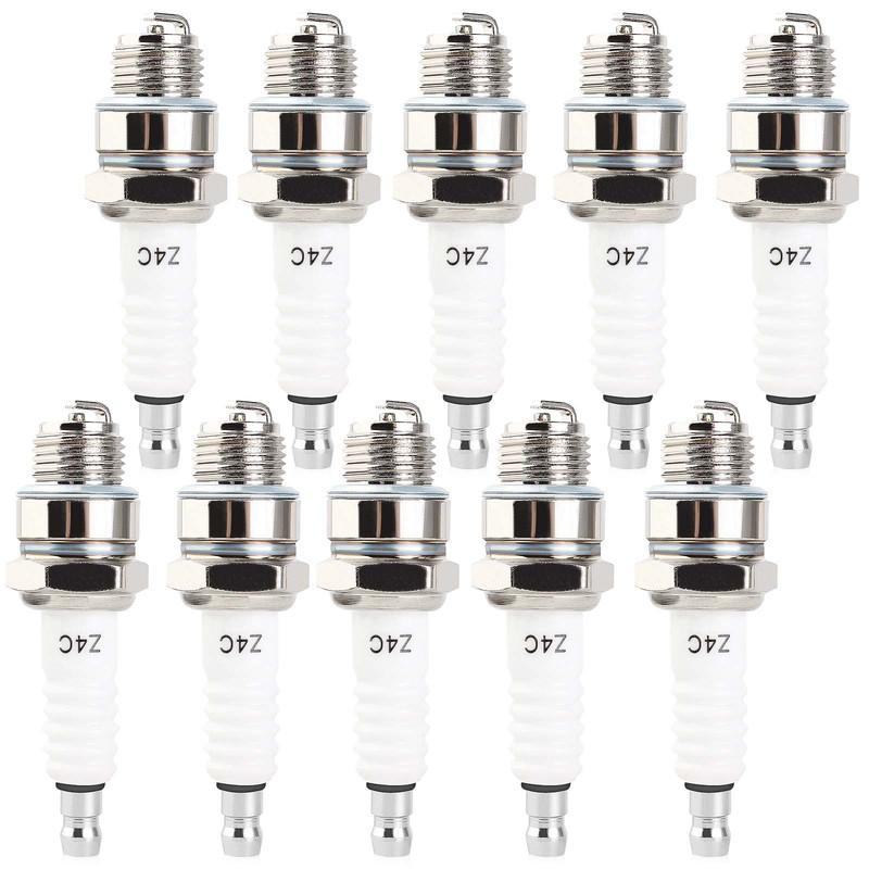10pcs Spark Plug Z4C for 49cc 50cc 66cc 70cc 80cc 2-Stroke Engine Yamaha JOG50 90 ZX50 DIO50 Suzuki AG100 QJ50 DX100 AX100 CJ750
