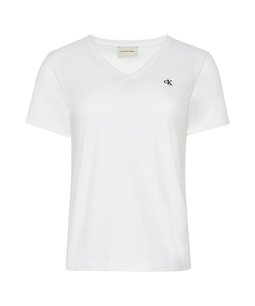 Kaelbinkeullainjin Women'S Monogram V-Neck Short Sleeve T-Shirt 47B205G Yaa