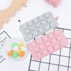 Cartoon Animal 15 Grid Push-Type Soft Bottom Ice Cube Mold Household Silicone Ice Tray Homemade Ice Cube Food Grade