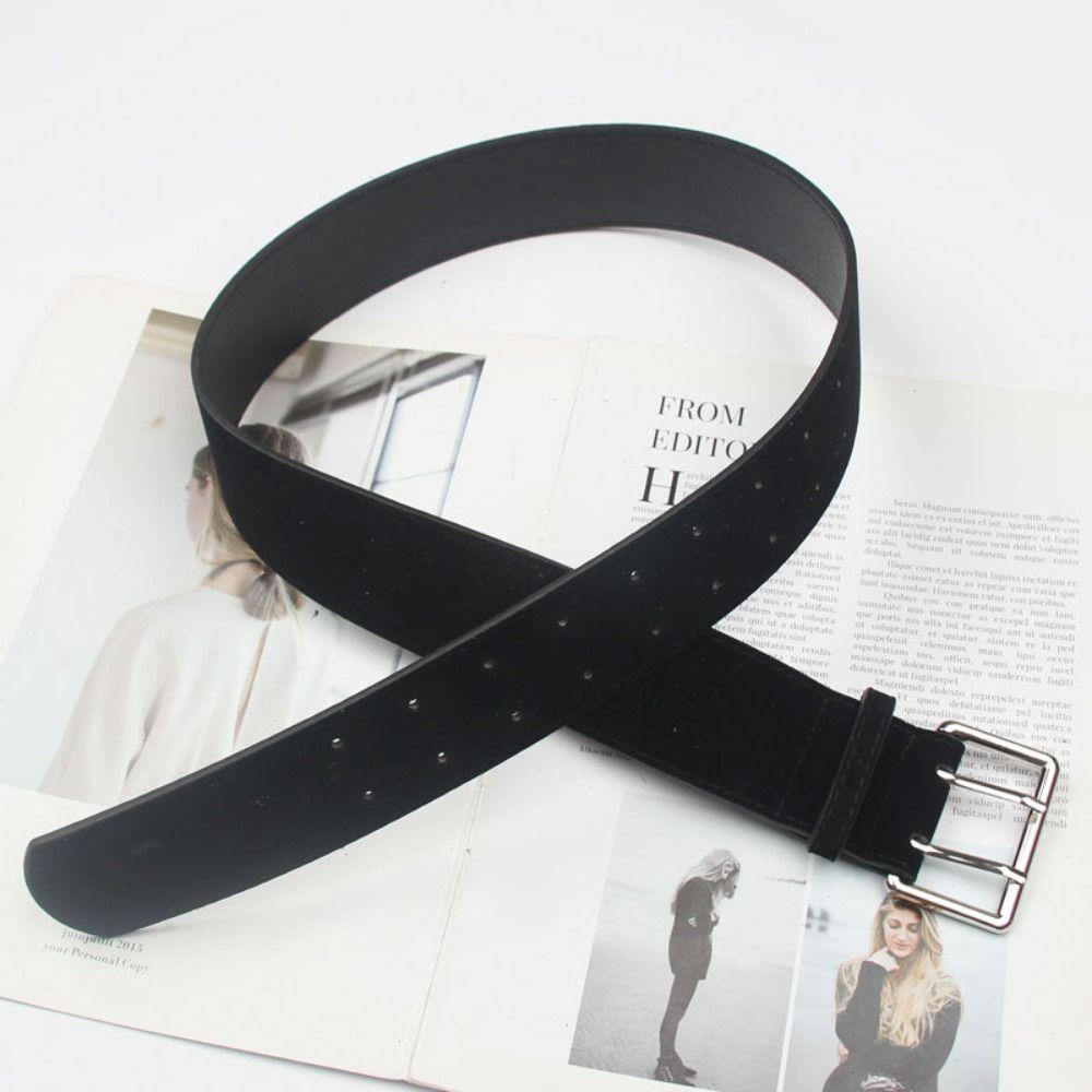 Korean Women's Belt Double-Breasted Dress Jeans Belt Simple Wide Waist Belt Spicy Girls