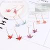 Kranich Origami Ohrringe Miniblings Vogel Kraniche Faltkunst Senbazuru Papierkunst Schmuck