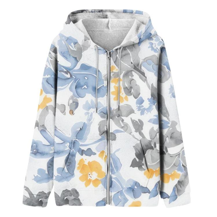 Women Oversized Zip Up Hoodie Long Sleeve Casual Sweatshirts Fall Fashion Jackets Outfits