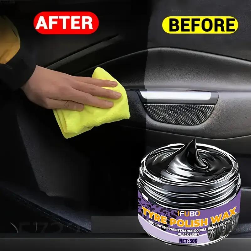 Plastic Scratch Repair Agent, Dashboard Scratch Repair Paste, Interior Care Shine Cream, Tire Coating Wax, Long-lasting Care Oil