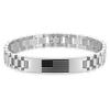 Stainless Steel Patriotic Flag Bracelet Men 10mm Engraved Heart Shape Gift Family Holiday Christmas Travel