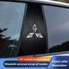 Anti-scratch Car Center Pillar Sticker Window B Pillar Decor Film for Mitsubishi Triton L200 Pajero Sport 2pcs