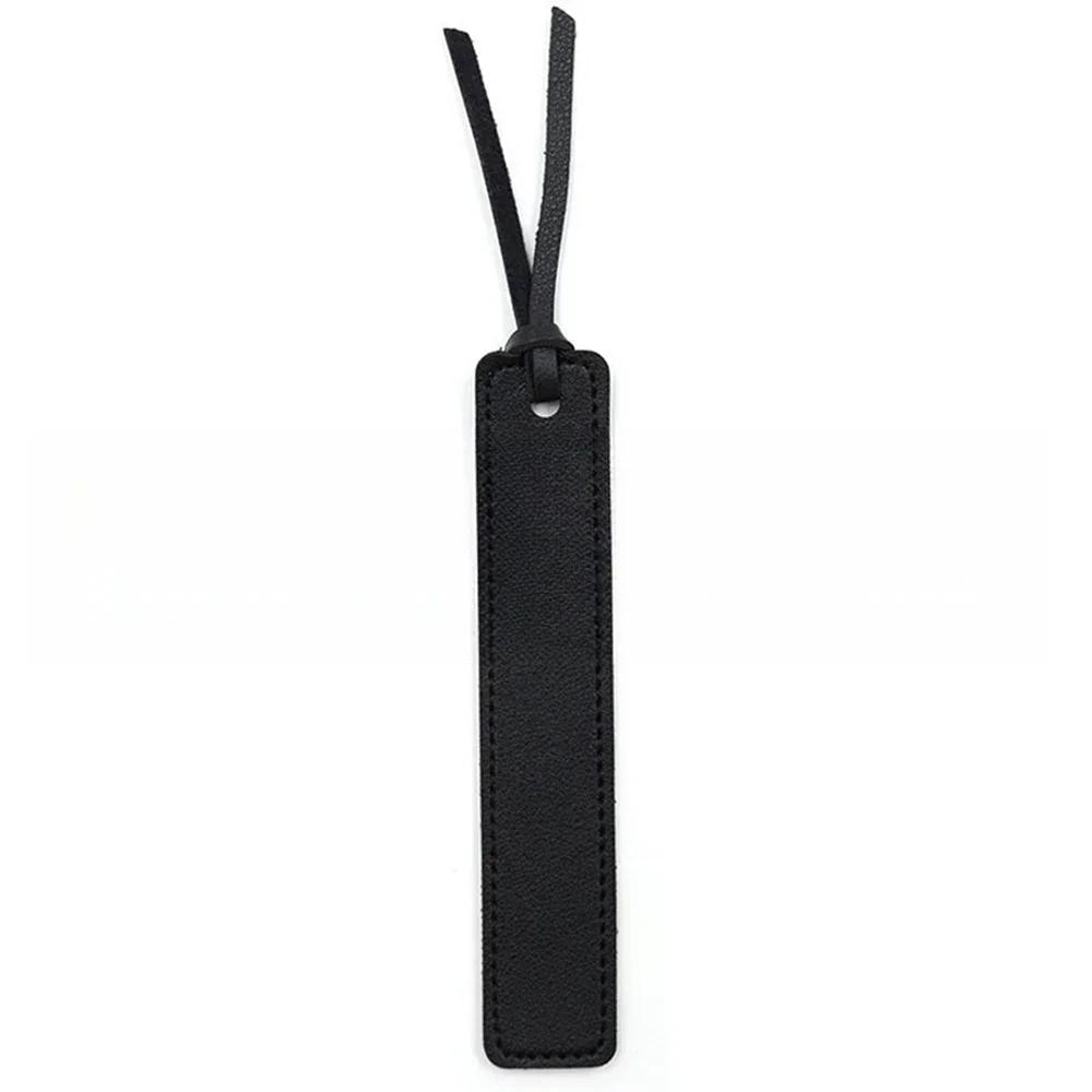 

Fashion Solid Color Leather Book Mark Tag Read Marks Reader Pager Bookmark Holder Office Stationery Supply Teacher Gift чёрный