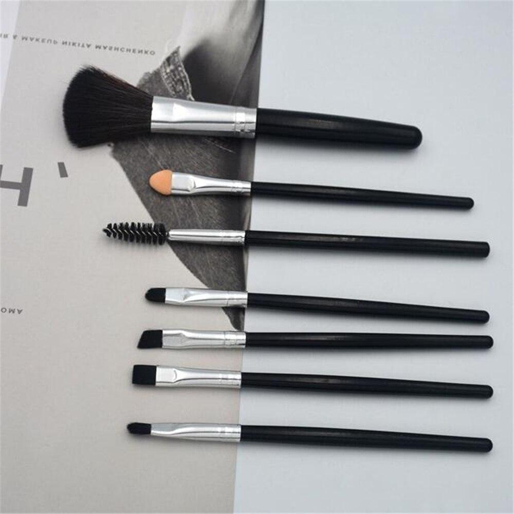 7Pcs Makeup Brushes Black Set Professional Cosmetic Powder Eye Shadow Foundation Blush Lip Eyebrow Make Up Brush Beauty Tool
