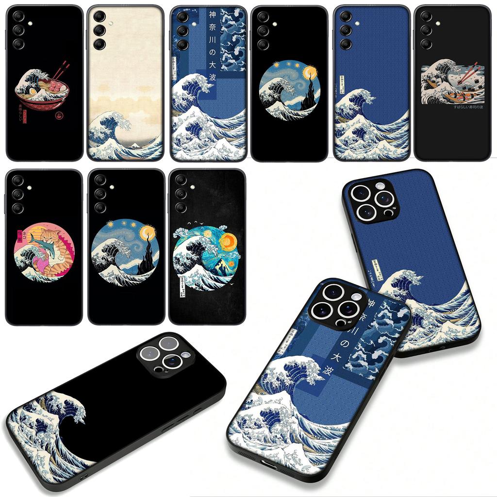 Cover for Apple iPhone 17 16 11 Pro XS Max XR 6 7 8 Plus 16E SE 2020 Air 5 SE2 Phone Case The Great Wave of Kanagawa ocean